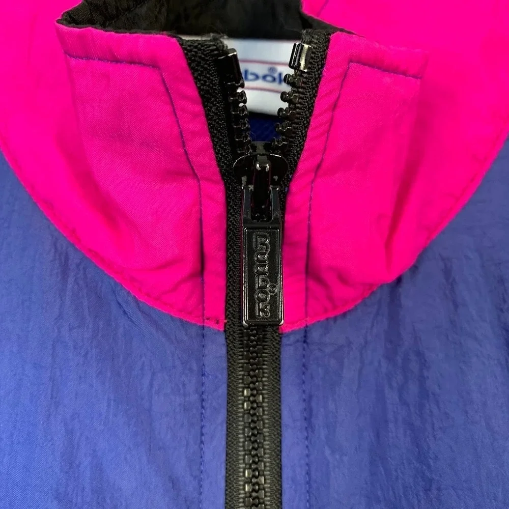Vintage Reebok Retro Windbreaker Nylon Tracksuit 90s Colorblock Women's Medium‎